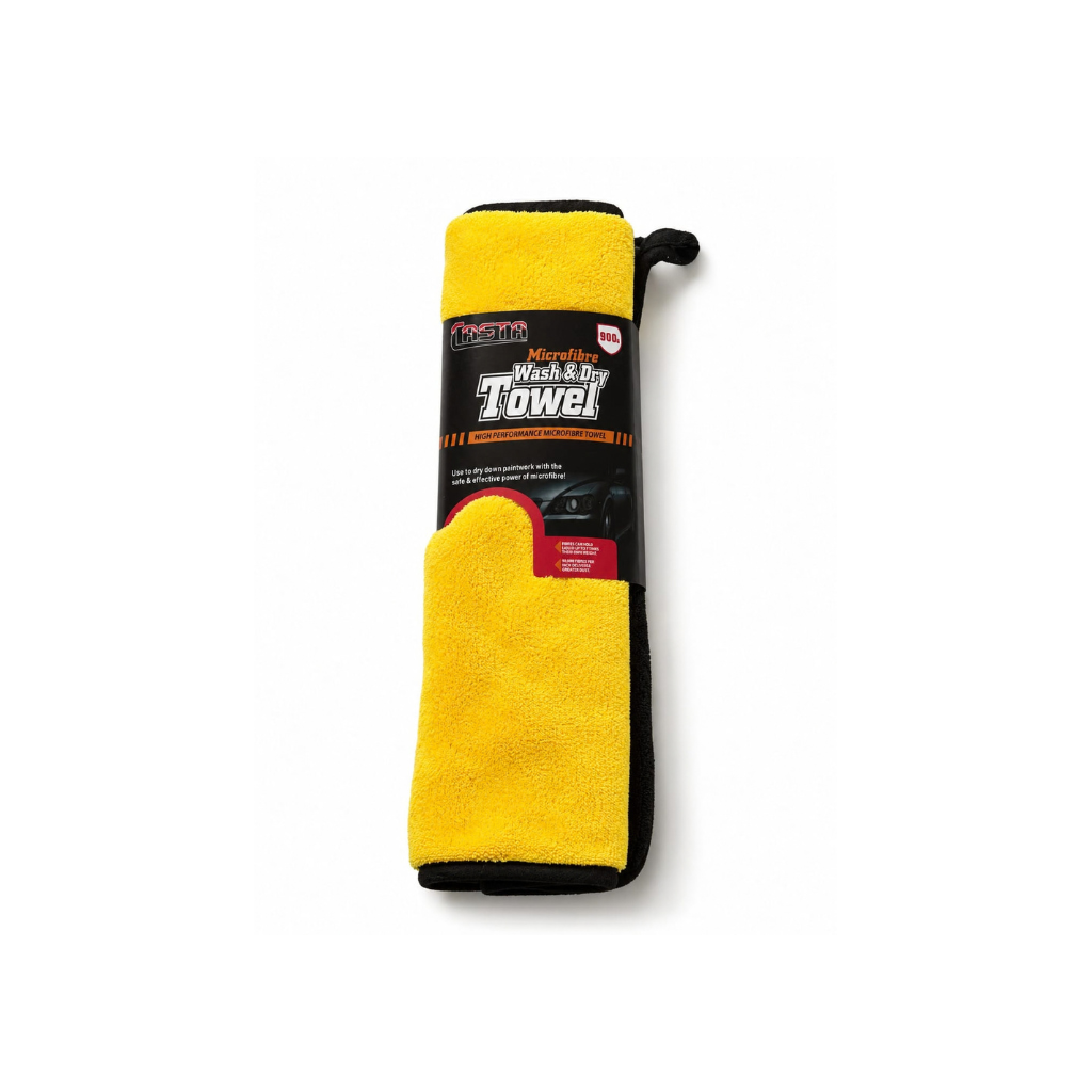TASTA 900 GSM Microfiber Wash & Dry Towel | Premium Car Drying Cloth | Scratch-Free Car Cleaning Towel