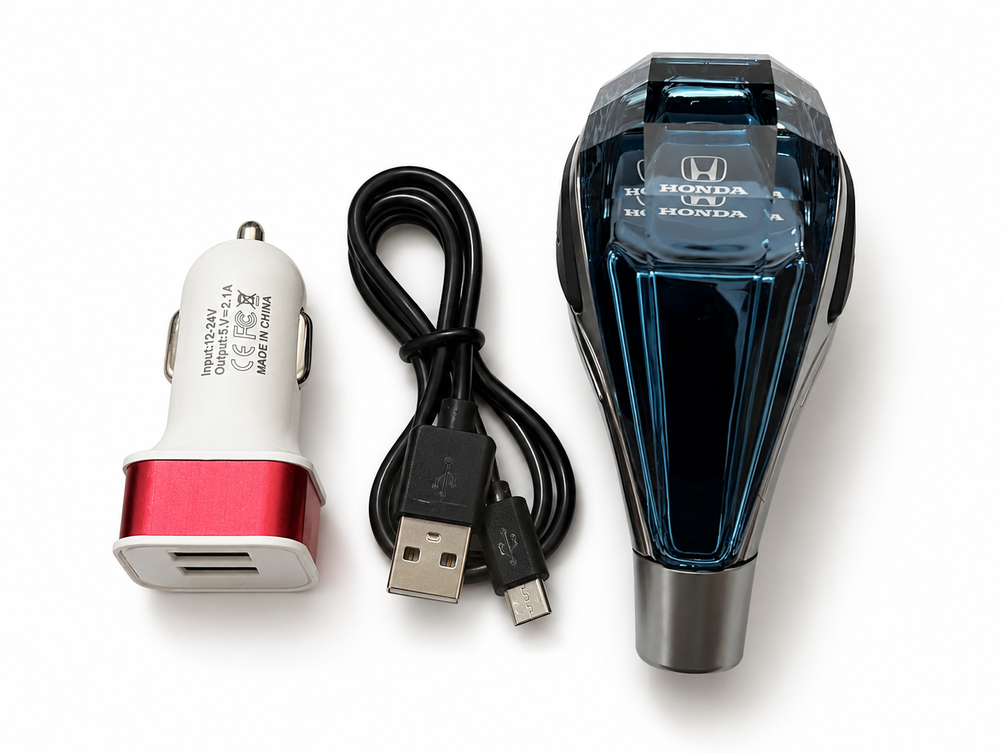 Crystal LED Automatic Gear Shift Knob with 7-Color Ambient Light