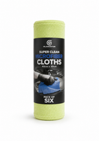 Super Clean Microfiber Cleaning Cloth Pack of 6 | 40x30cm Car Detailing Towels | Scratch-Free Cleaning Cloth