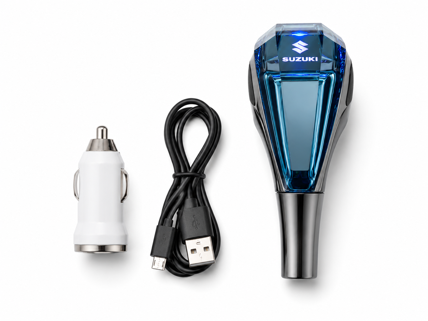 Crystal LED Automatic Gear Shift Knob with 7-Color Ambient Light