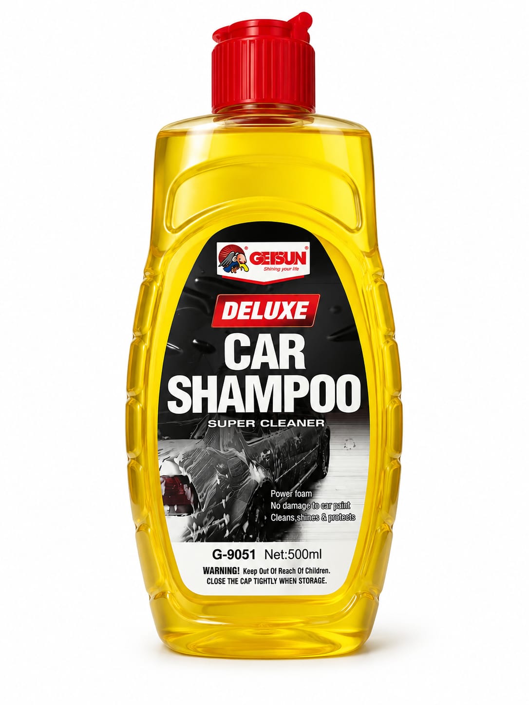 GETSUN Deluxe Car Shampoo| High Foam Car Wash Shampoo | pH Balanced Car Cleaning Solution