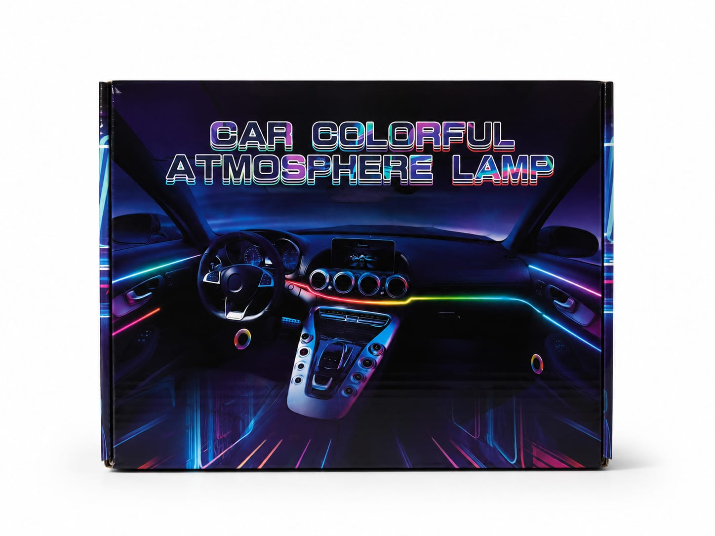 Car LED Ambient Light Kit | Multi-Color Interior Atmosphere Lighting | Universal Car Ambient Light System