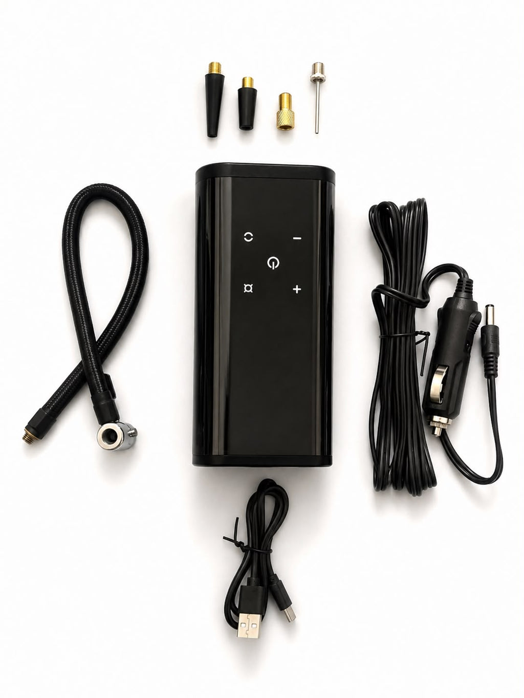 Portable 150 PSI Digital Air Compressor | Wireless Tire Inflator with Power Bank & LED Flashlight | Car Air Pump