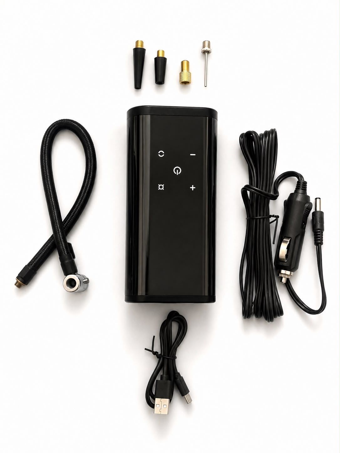 Portable 150 PSI Digital Air Compressor | Wireless Tire Inflator with Power Bank & LED Flashlight | Car Air Pump