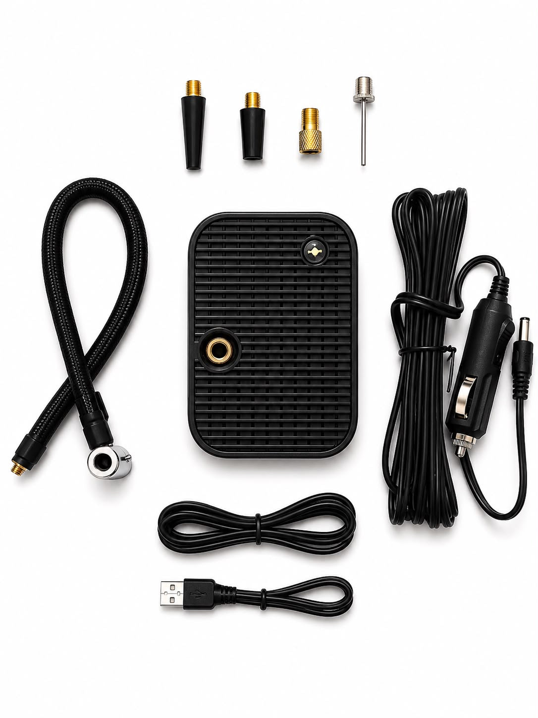 Portable 150 PSI Digital Air Compressor | Wireless Tire Inflator with Power Bank & LED Flashlight | Car Air Pump