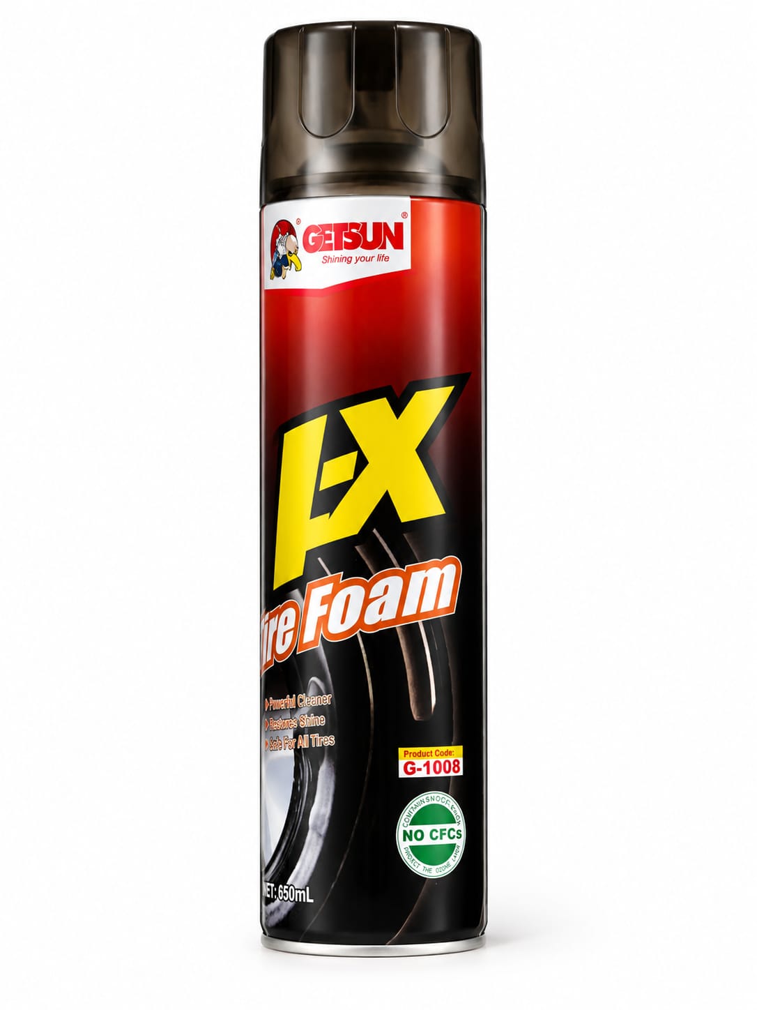 Tire Foam Cleaner 650ml | Tire Shine Spray | Instant Tire Cleaner & Protectant for Cars & SUVs