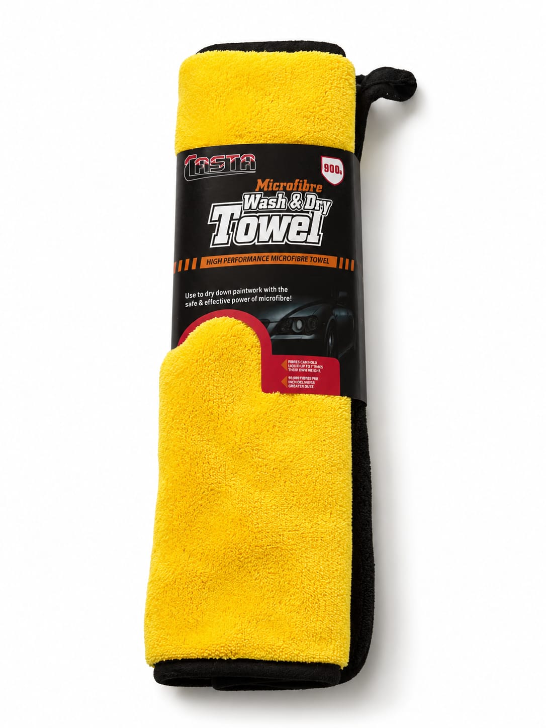 TASTA 900 GSM Microfiber Wash & Dry Towel | Premium Car Drying Cloth | Scratch-Free Car Cleaning Towel