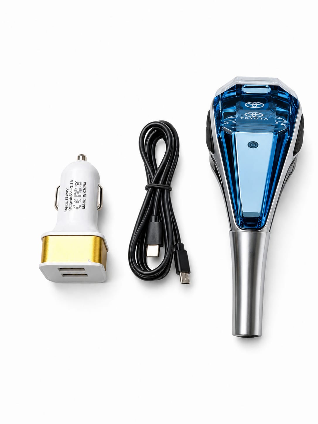 Crystal LED Automatic Gear Shift Knob with 7-Color Ambient Light
